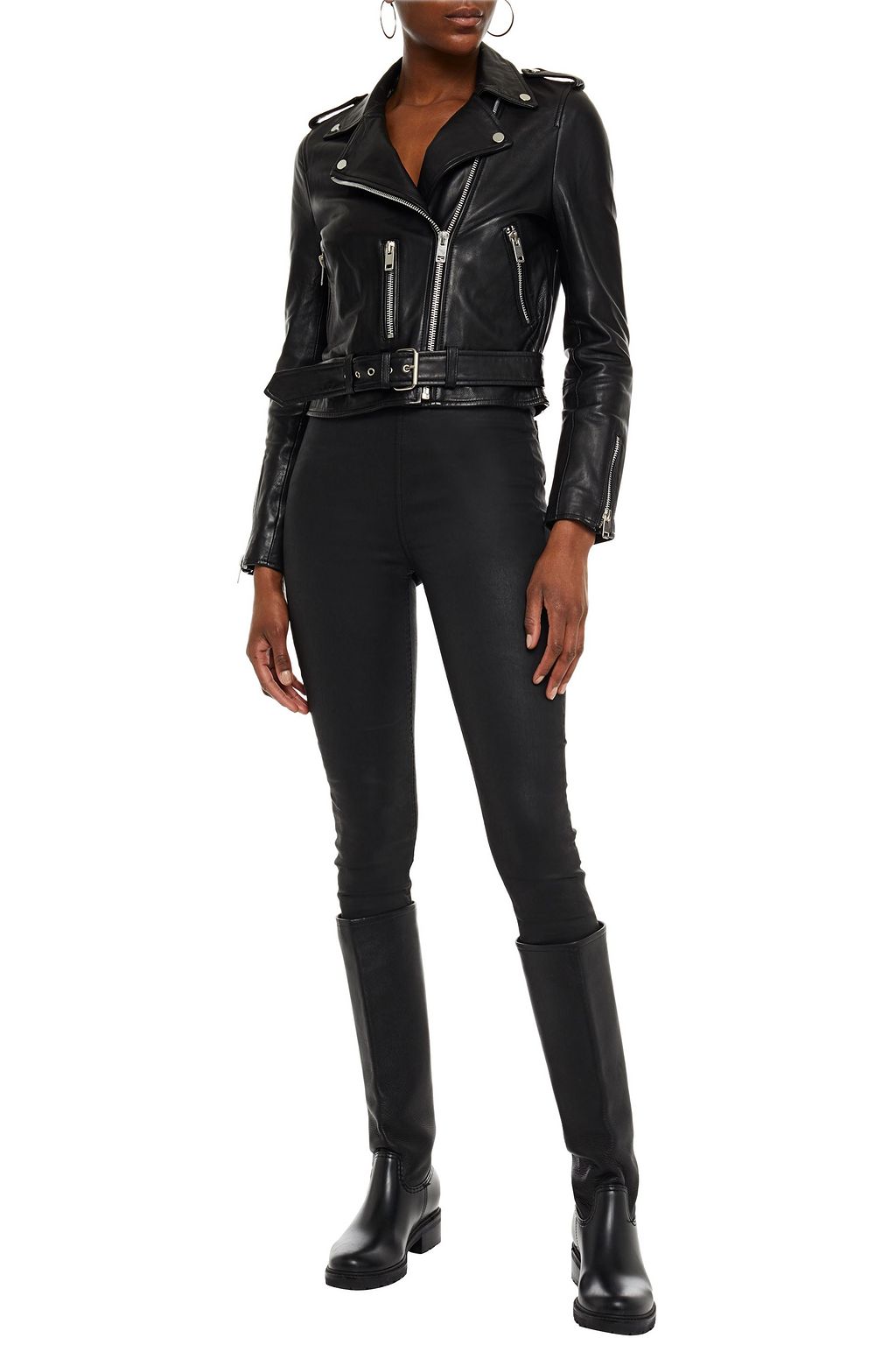 WALTER BAKER Kelsey leather biker jacket