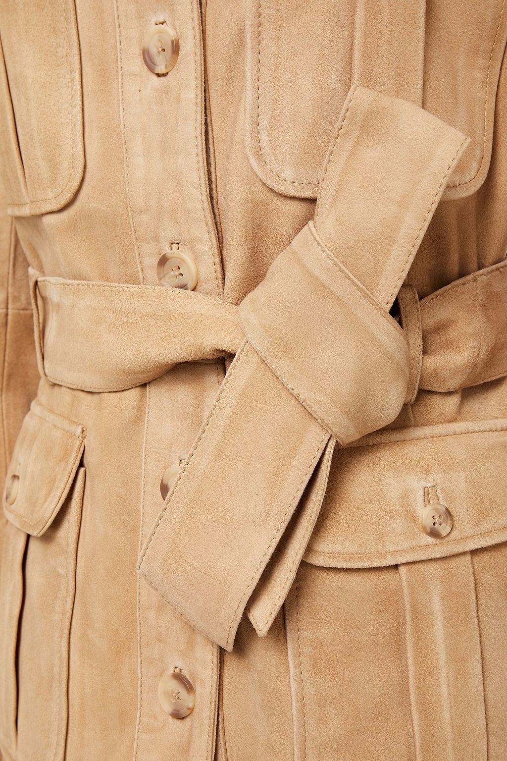 WALTER BAKER Joya belted suede jacket