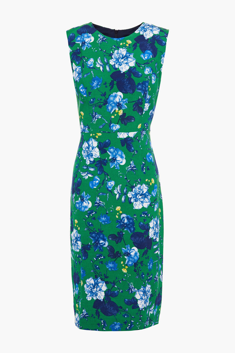 Erdem Woman Isabel Floral-print Crepe De Chine Dress Green Size 8