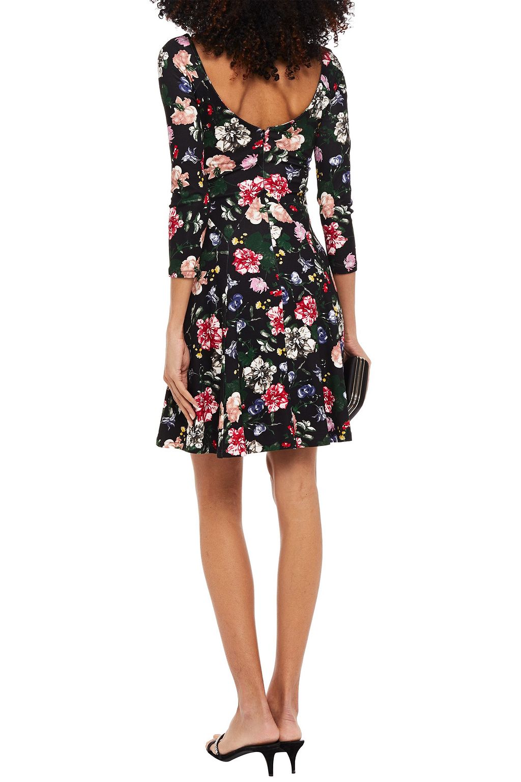 ERDEM Vivi floral-print stretch-jersey mini dress