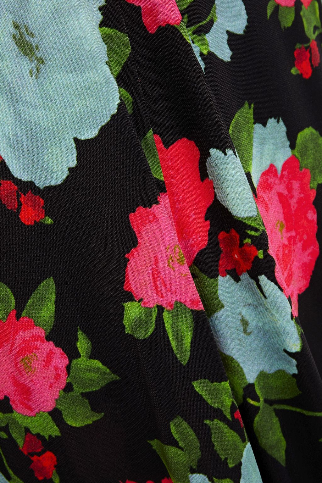 ERDEM Nolene gathered floral-print stretch-jersey midi dress