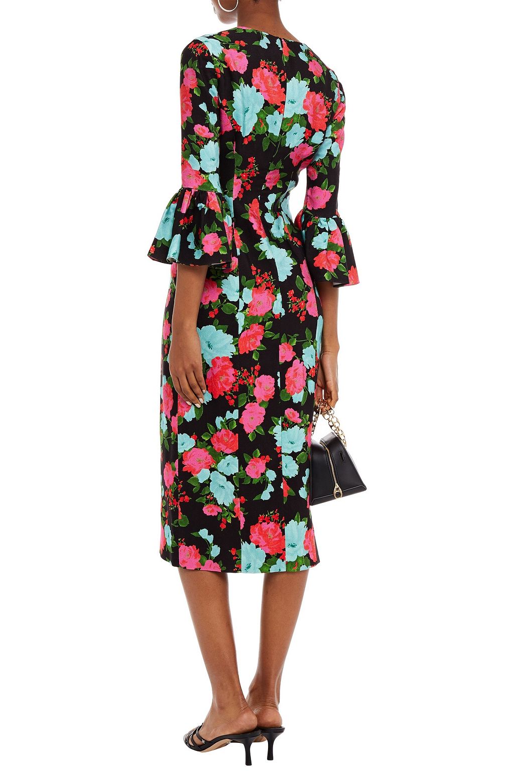 ERDEM Ninetta floral-print twill midi dress