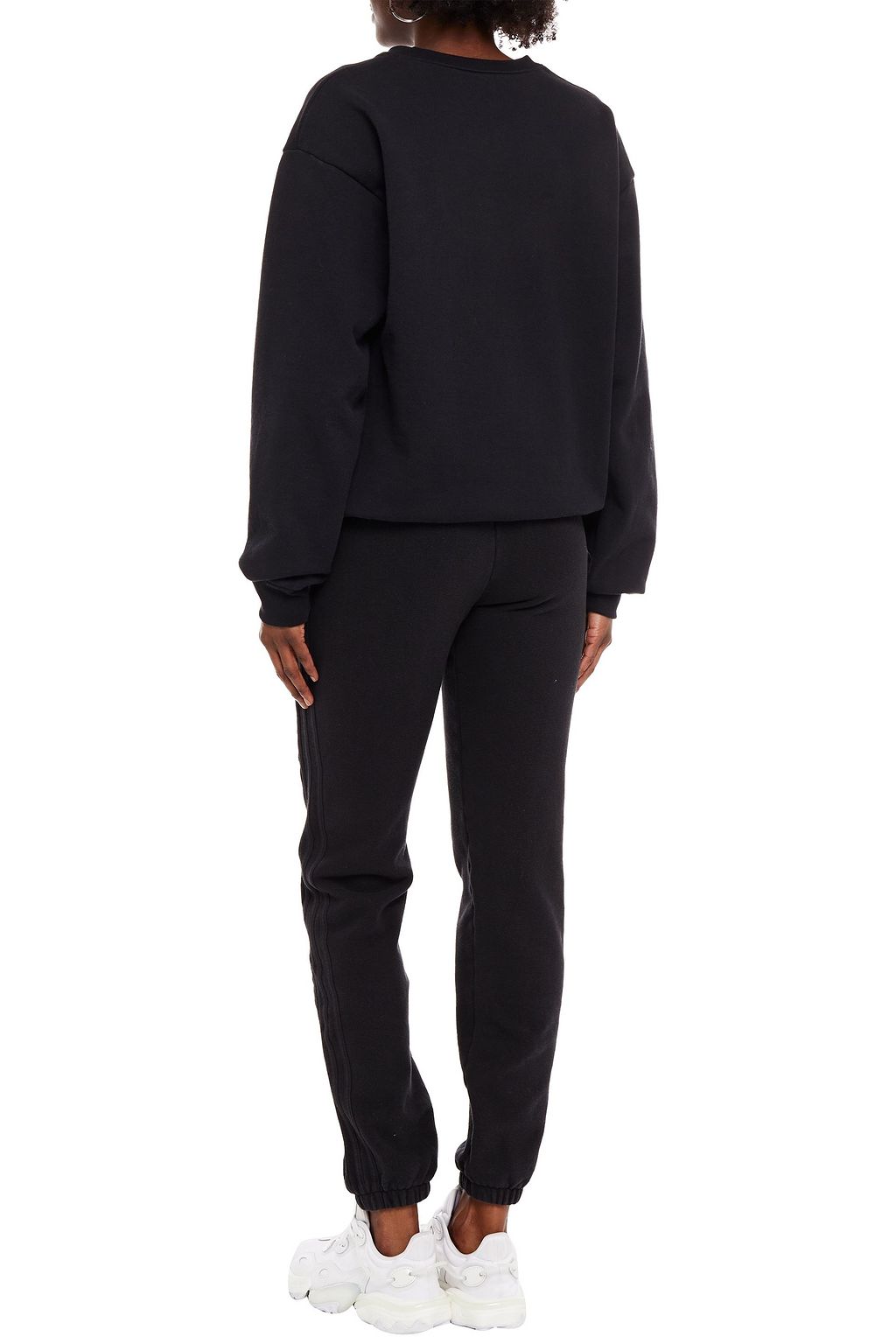 YEEZY Printed French cotton-blend terry track pants