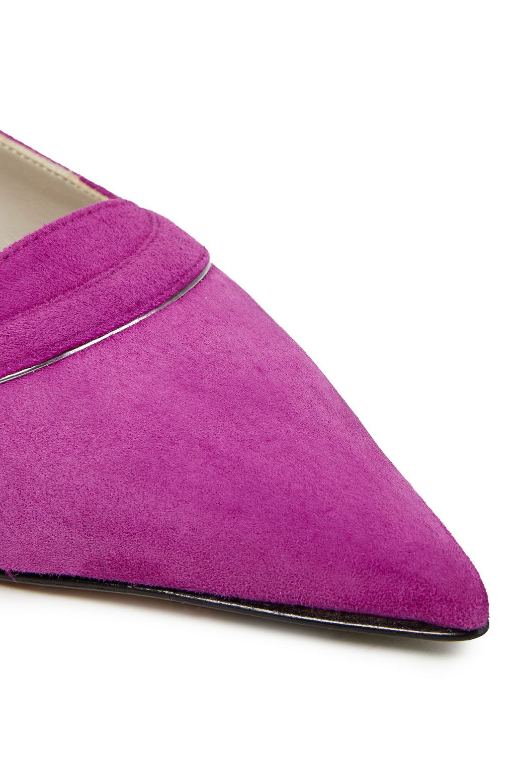 MARNI Suede point-toe flats