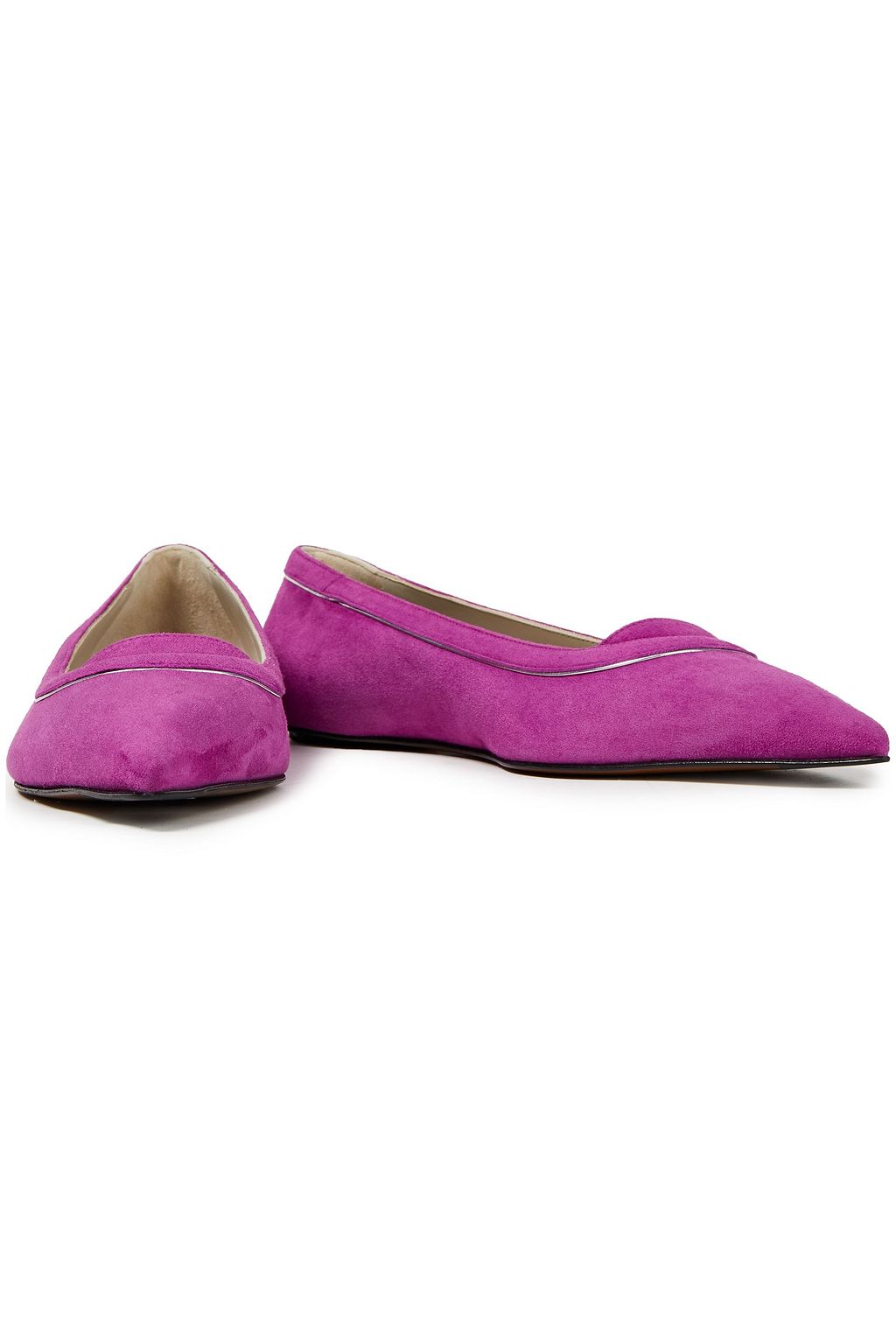 MARNI Suede point-toe flats