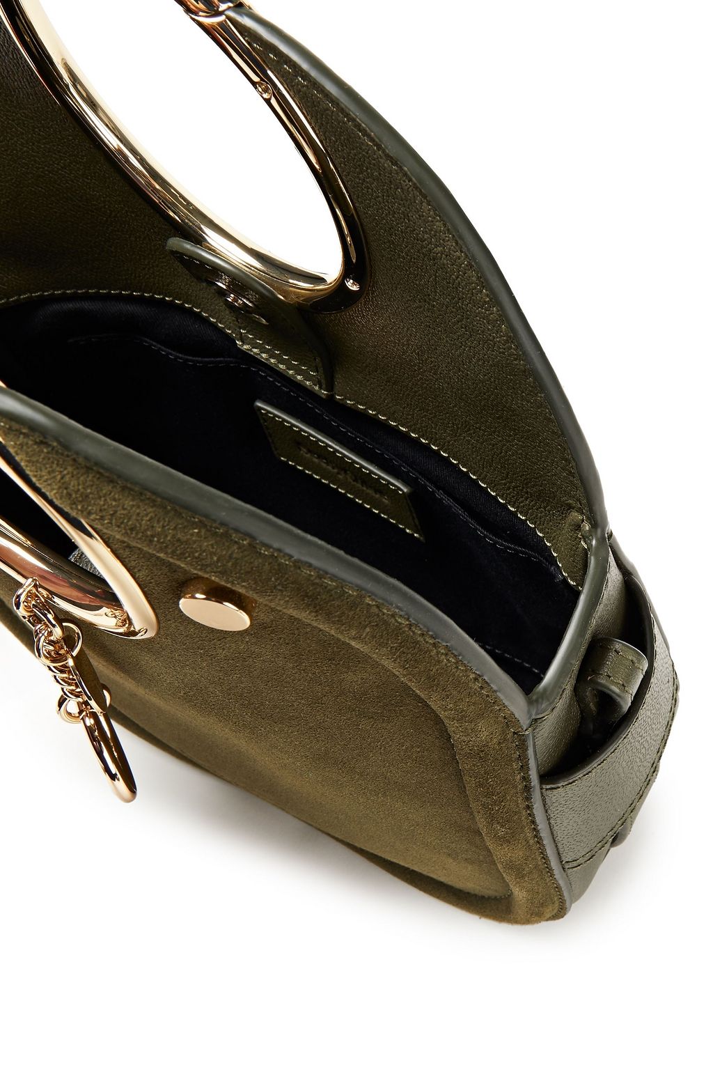 SEE BY CHLOÉ Mara ring-handle suede and leather tote