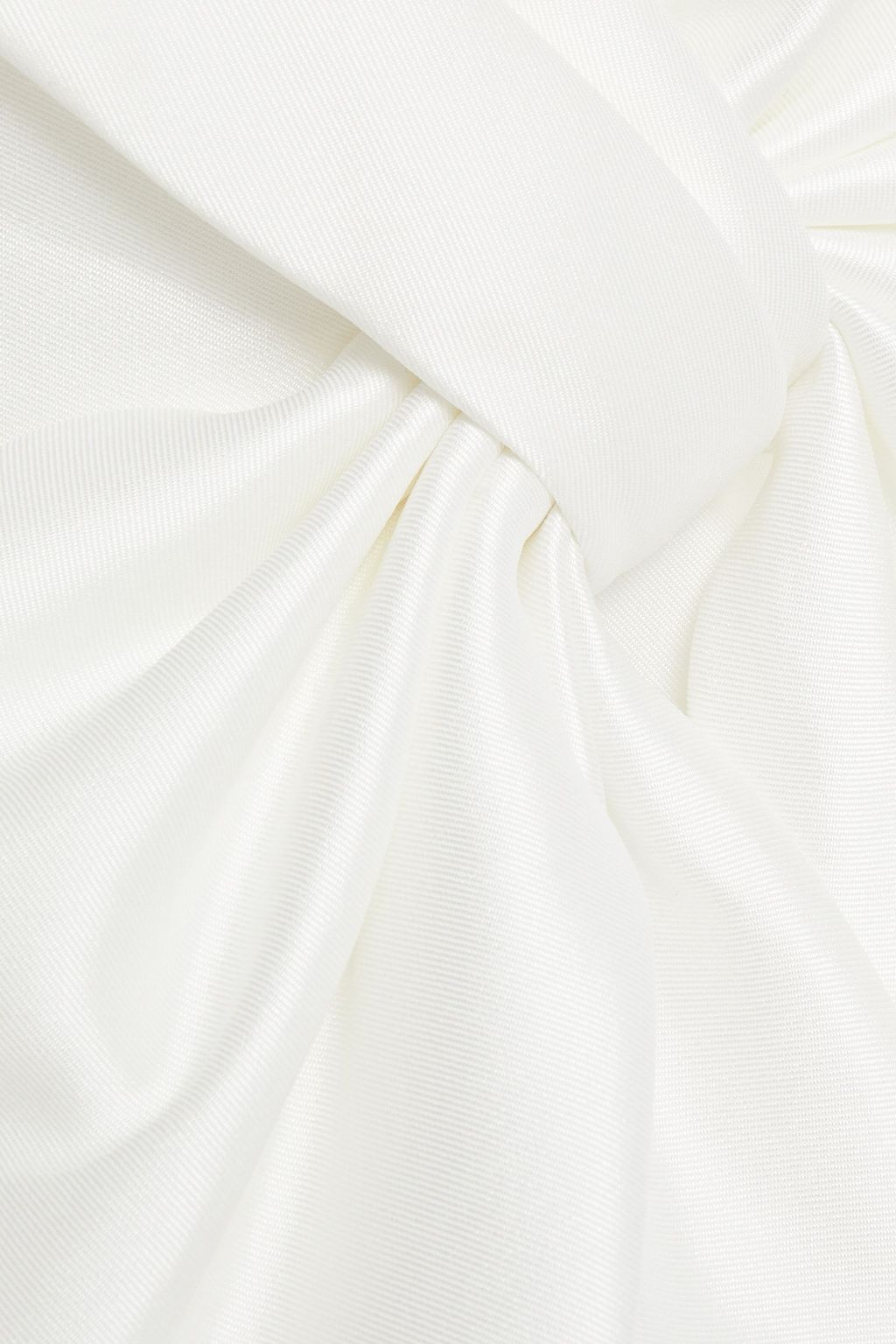 BADGLEY MISCHKA Strapless bow-embellished faille dress