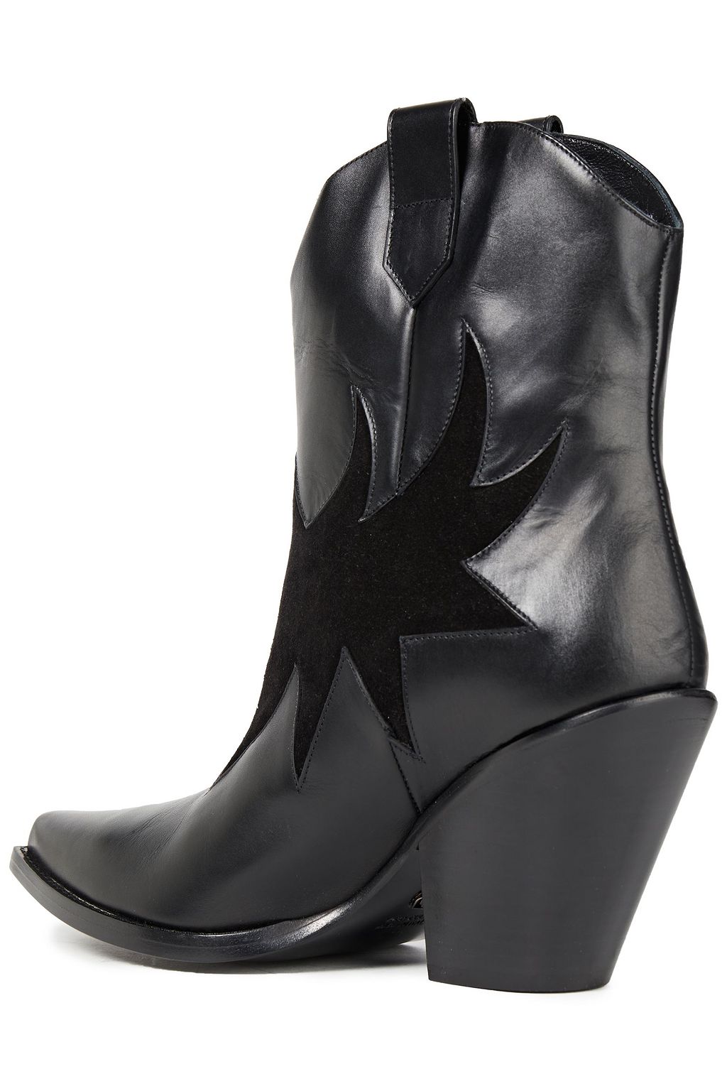 REDEMPTION Leather and suede ankle boots