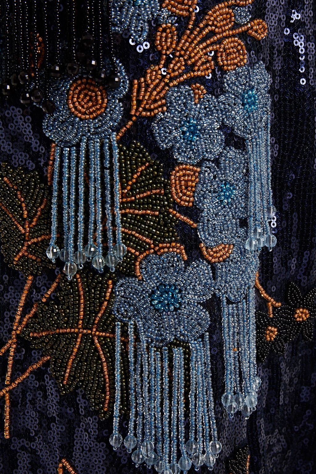 ERDEM Dusty embellished tulle midi dress