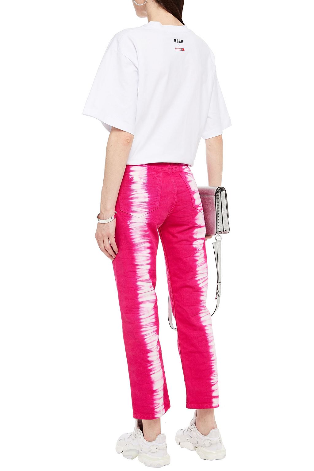MSGM Printed cotton-jersey T-shirt