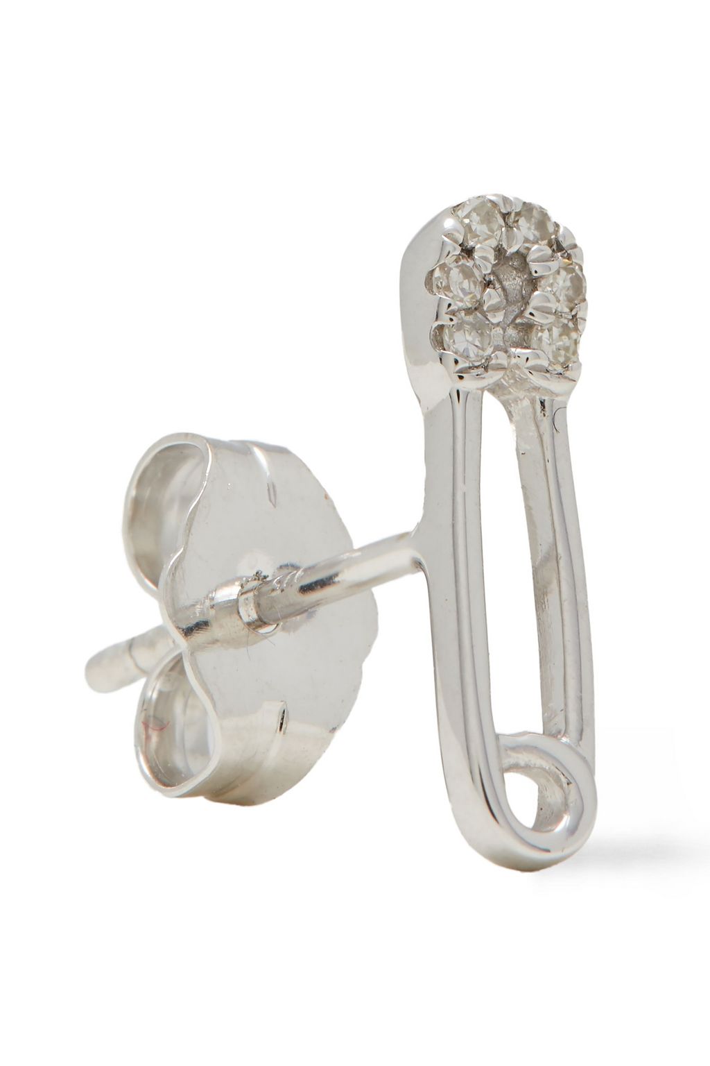 ADINA REYTER Sterling silver diamond earrings