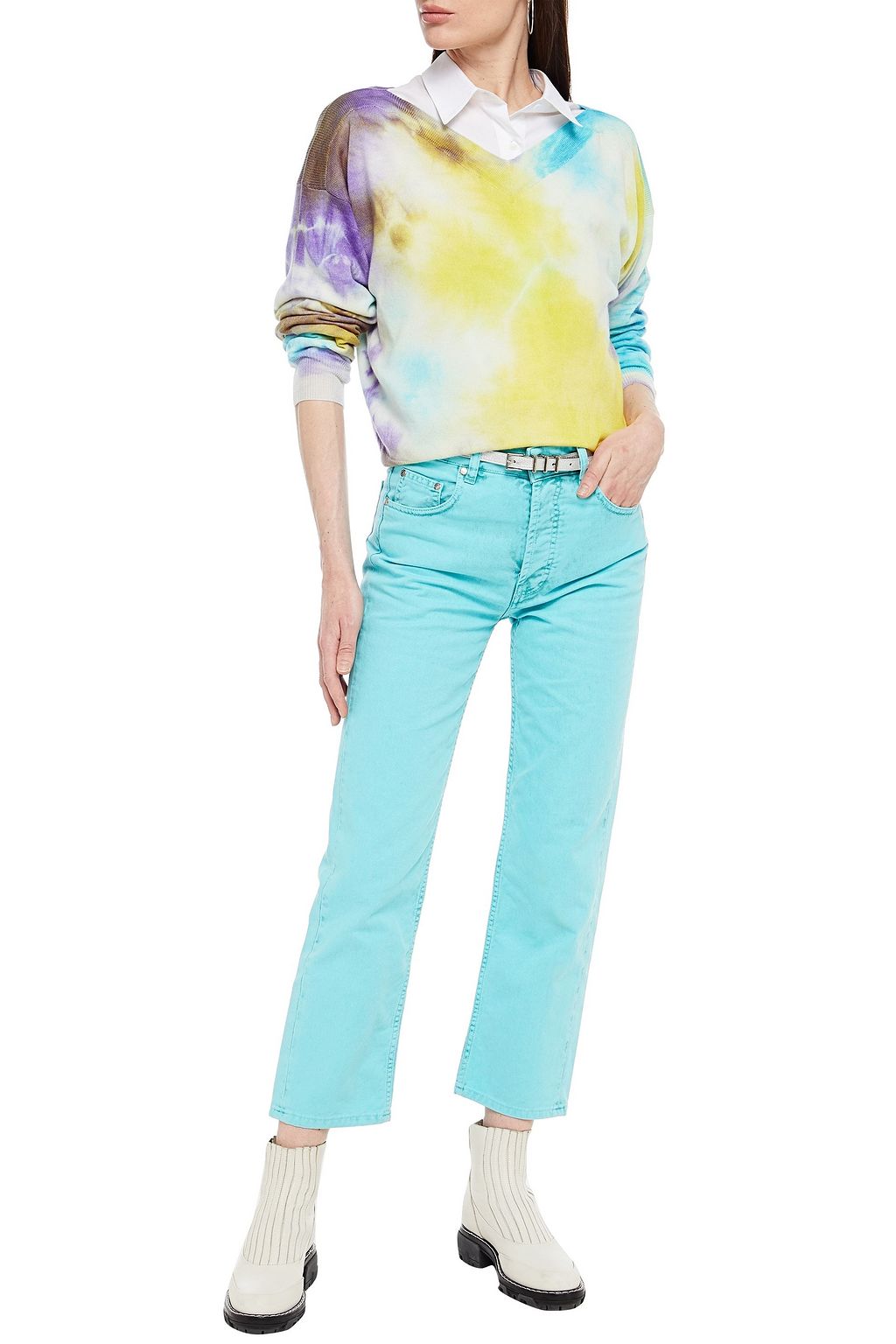 MSGM Tie-dyed wool sweater