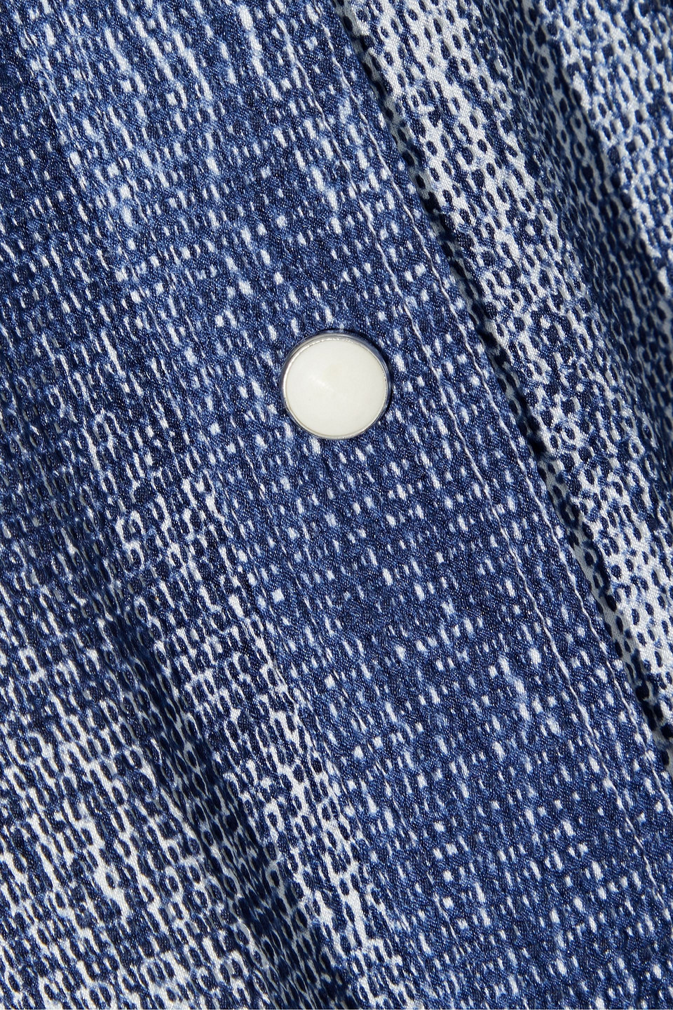 Chloé Dégradé textured silk-blend crepe shirt