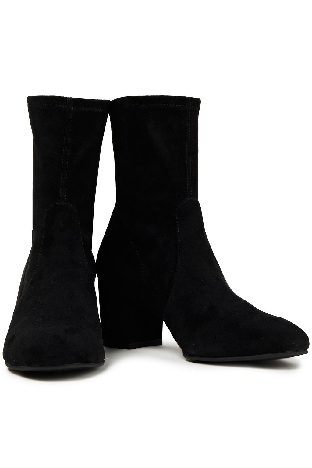 STUART WEITZMAN حذاء بوت بطول الكاحل "سيغي" من الشامواه المرن