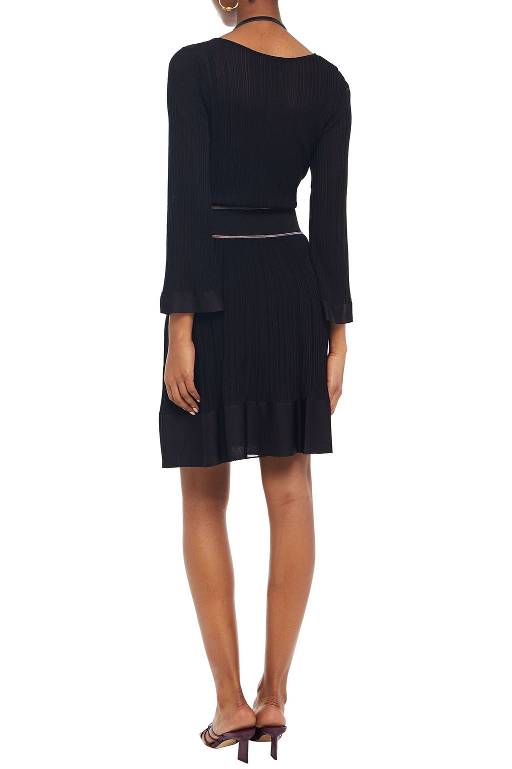 MISSONI Ribbed-knit mini dress