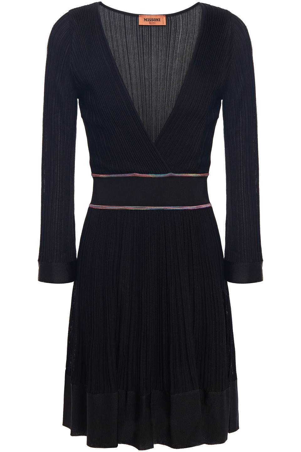 Missoni Woman Ribbed-knit Mini Dress Black Size 40