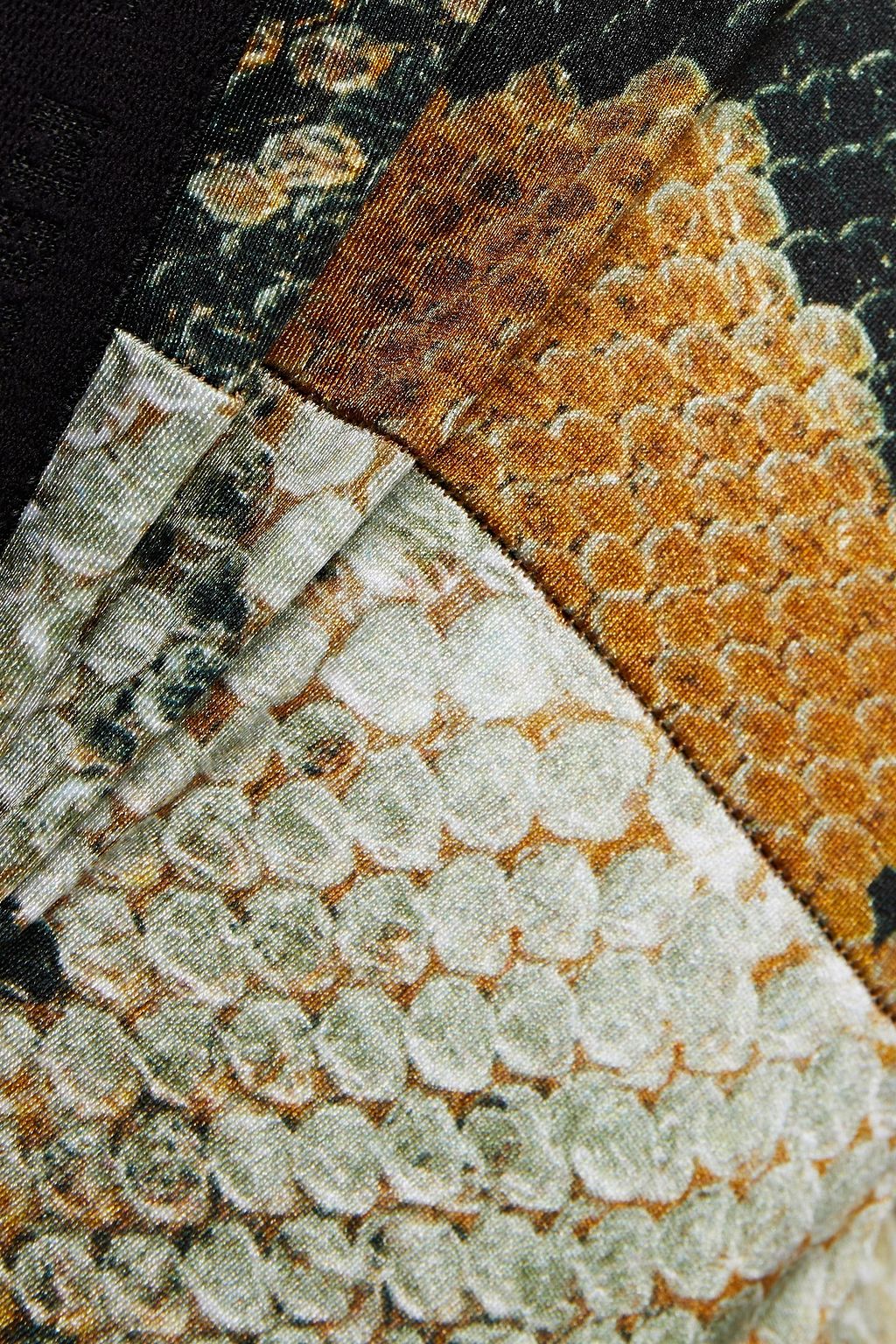 MSGM Snake-print stretch-jersey leggings