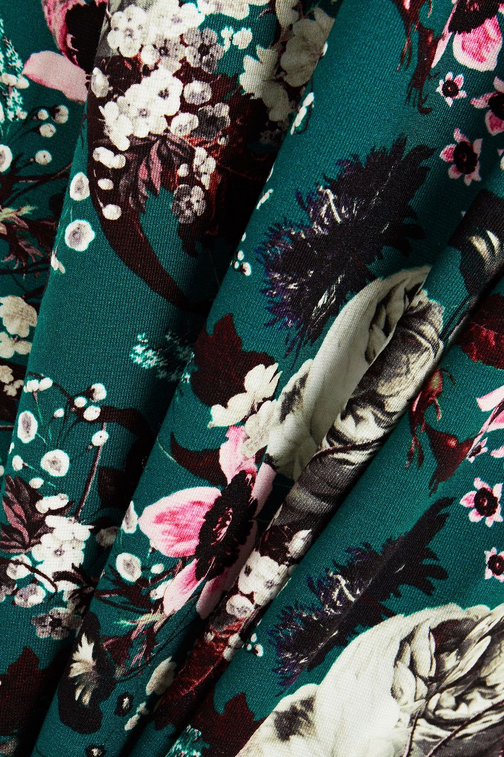 ERDEM Floral-print stretch-ponte midi dress