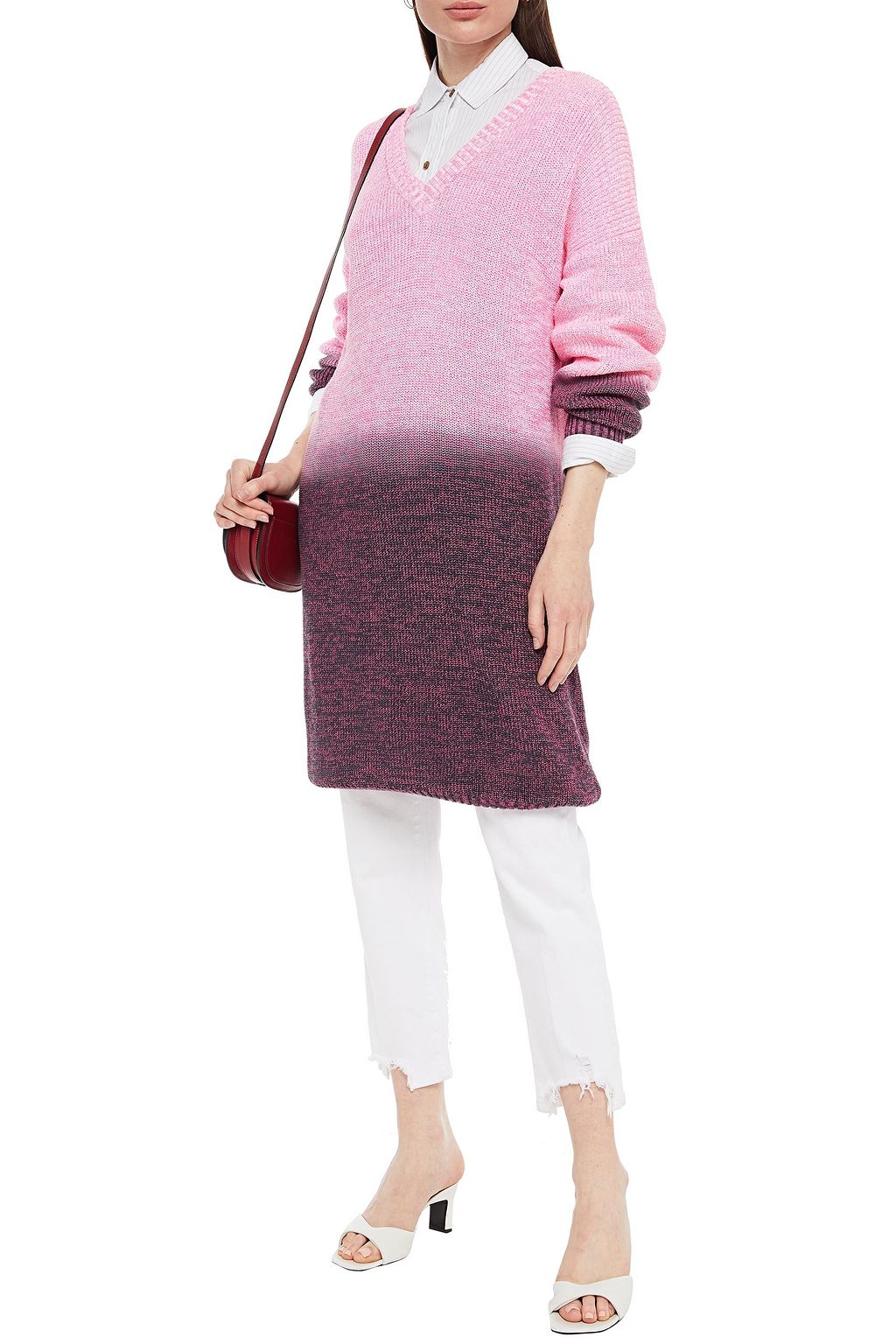 MSGM Dégradé cotton-blend sweater