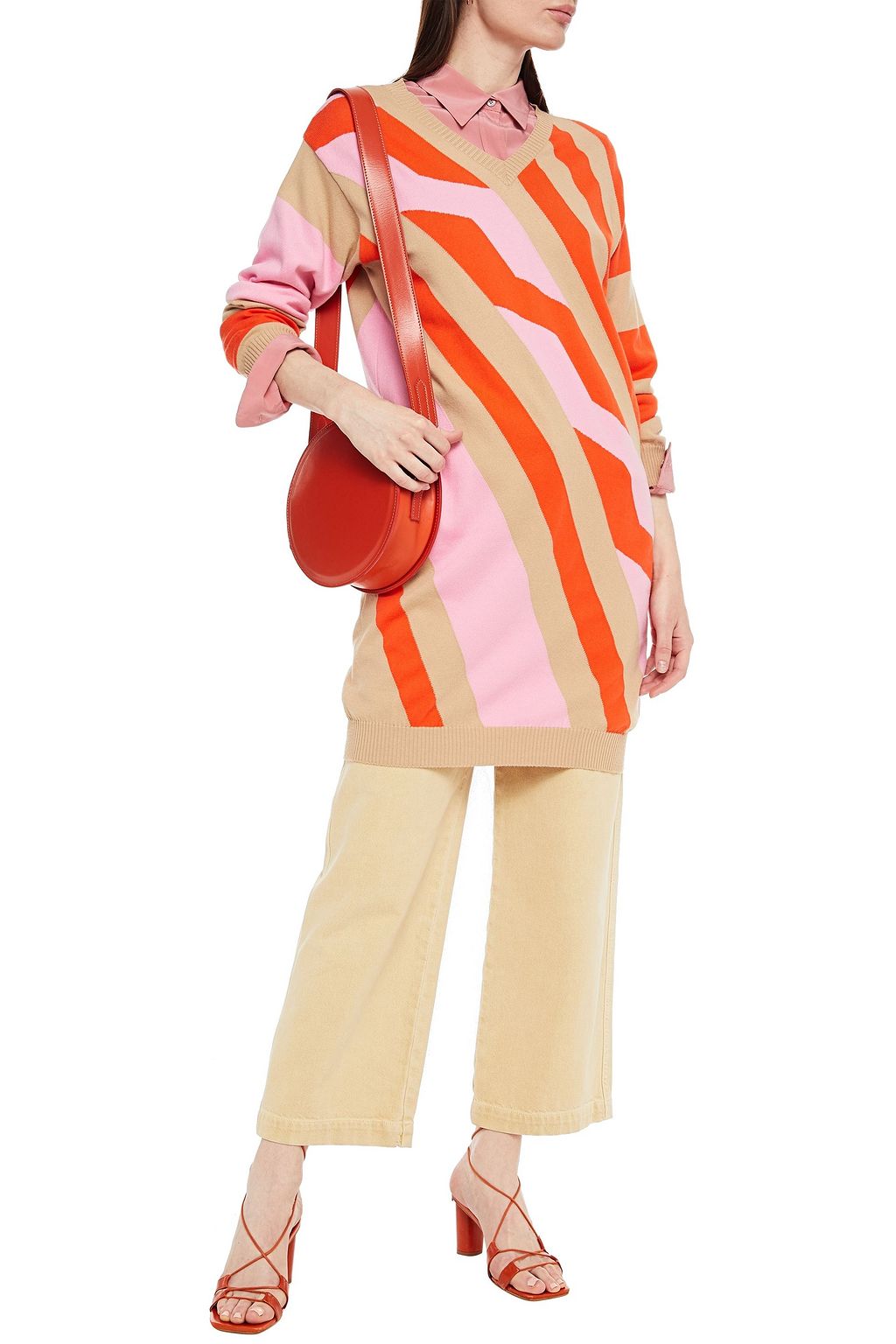 MSGM Cotton intarsia sweater