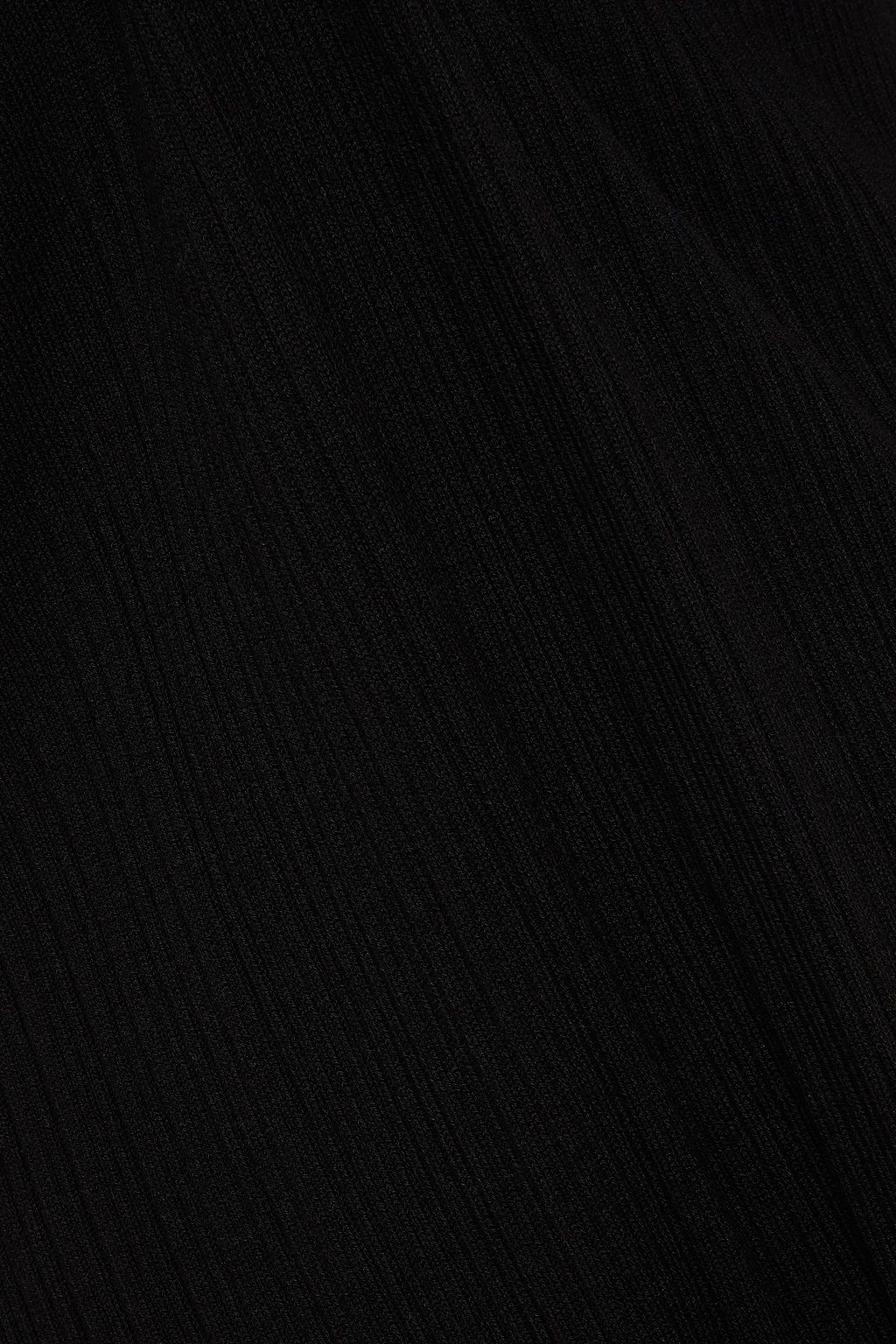 NINETY PERCENT Ribbed Tencel-blend jersey midi dress