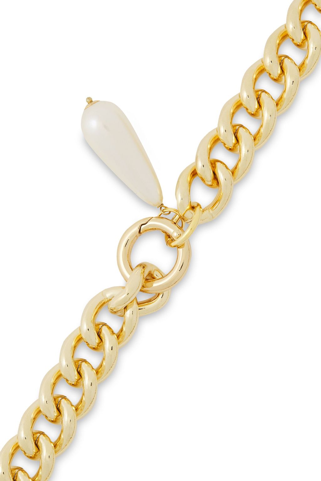 ROSANTICA Gold-tone faux pearl necklace