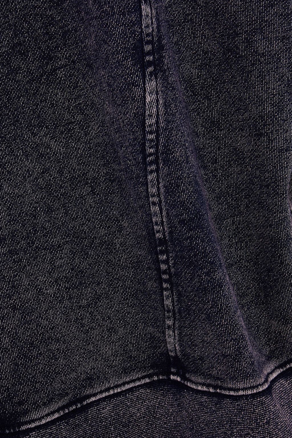 NINETY PERCENT Faded organic French cotton-terry hoodie