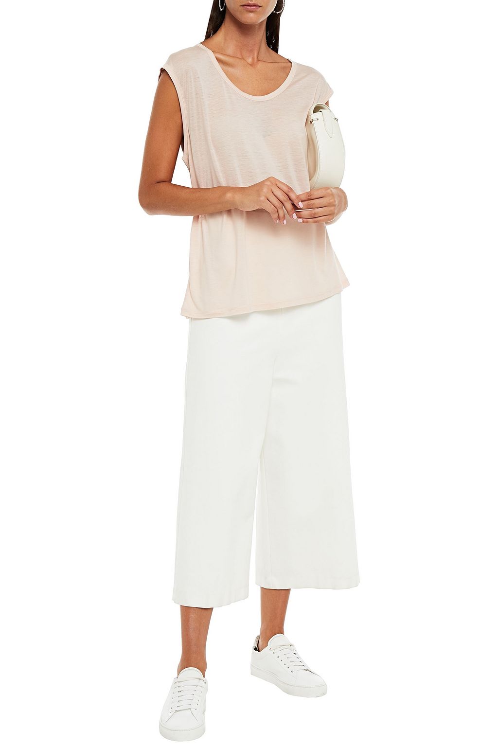 NINETY PERCENT Oversized Tencel-jersey top