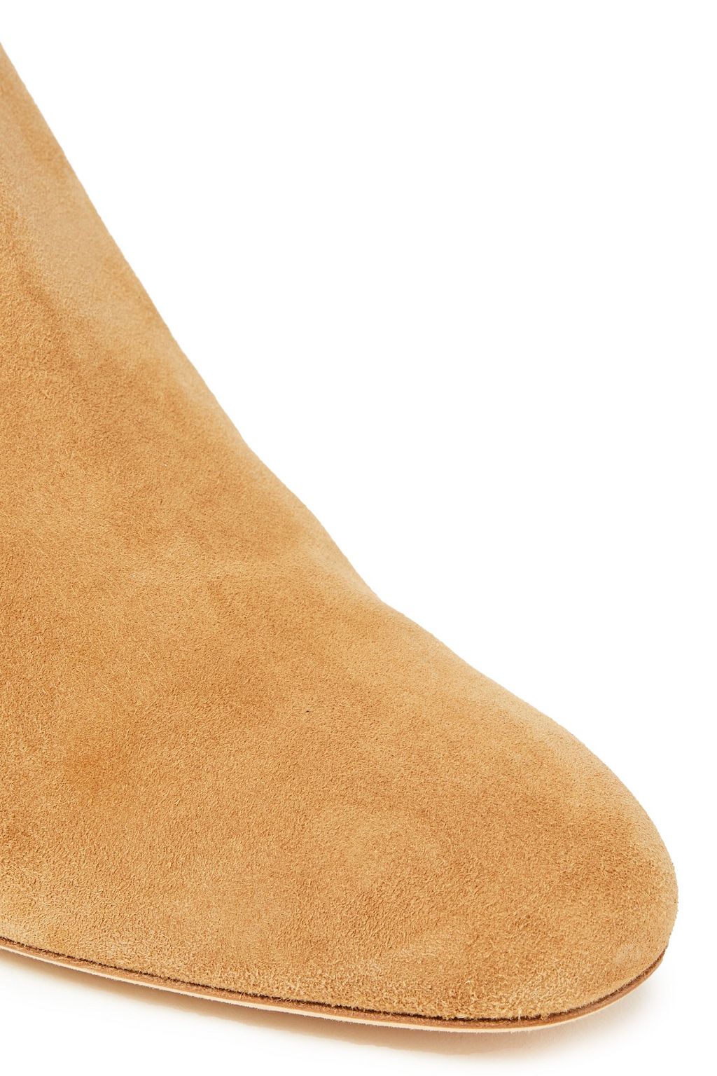 SERGIO ROSSI Buckled suede ankle boots