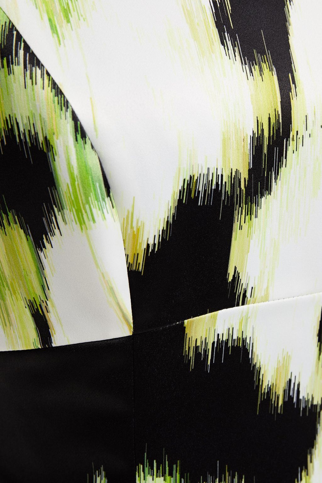 CAROLINA HERRERA Printed duchesse satin midi dress