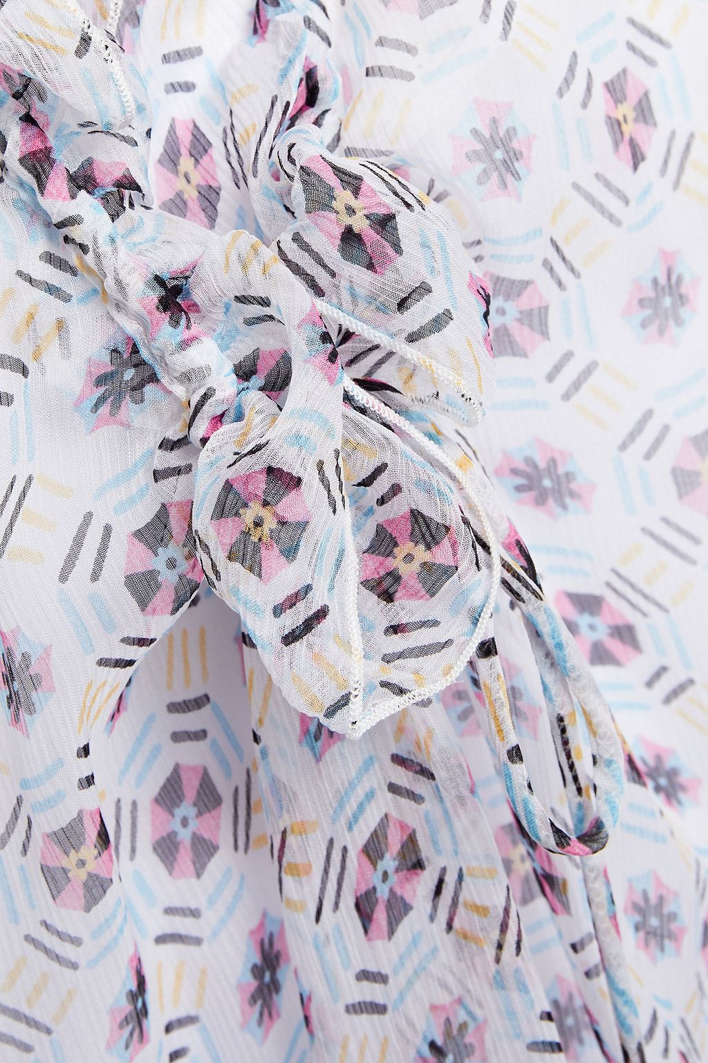 SEE BY CHLOÉ Ruffled printed silk-crepon dress