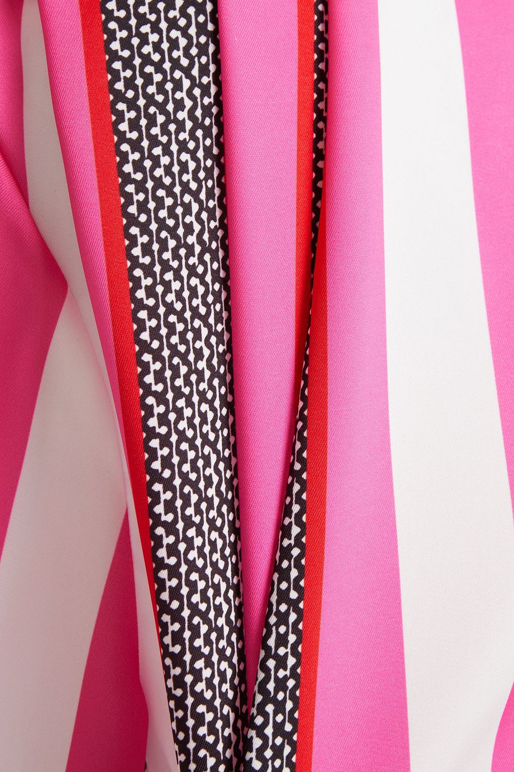MSGM Striped satin-twill blouse