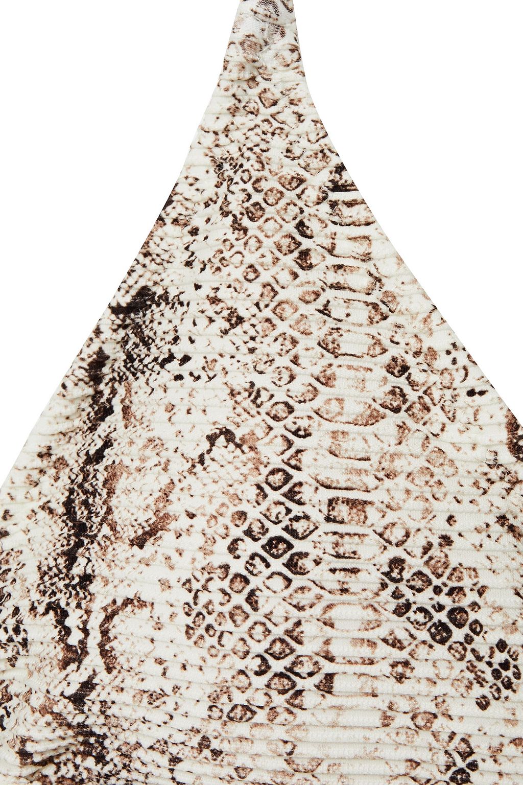 HEIDI KLEIN Zambia Rope snake-print triangle bikini top