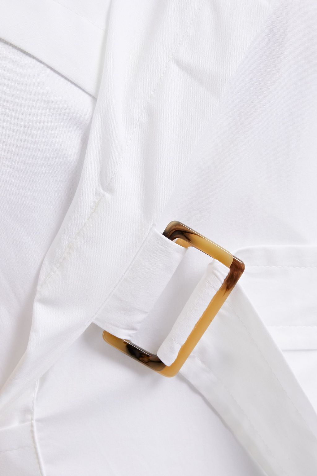 PALMER//HARDING Stretch-cotton poplin wrap shirt