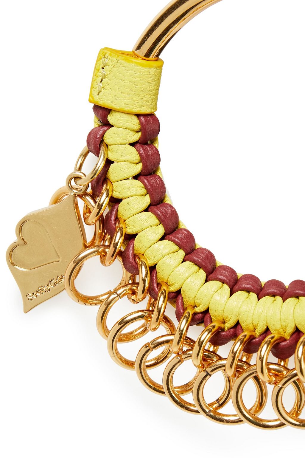 SEE BY CHLOÉ Braided leather keychain
