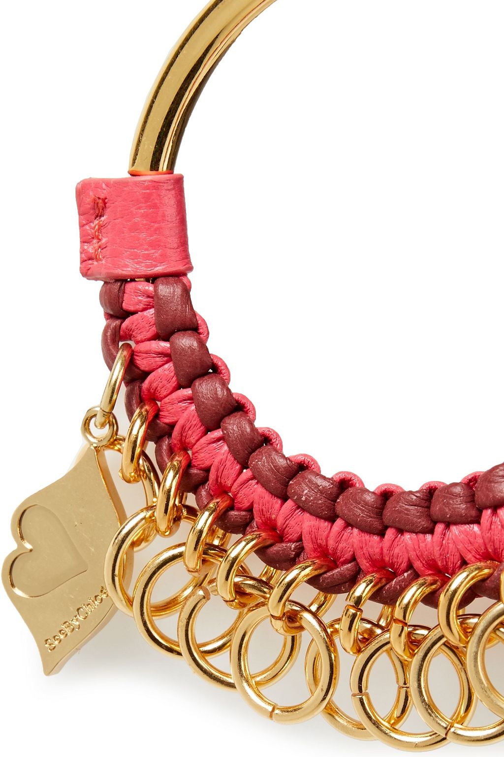 SEE BY CHLOÉ Braided leather keychain
