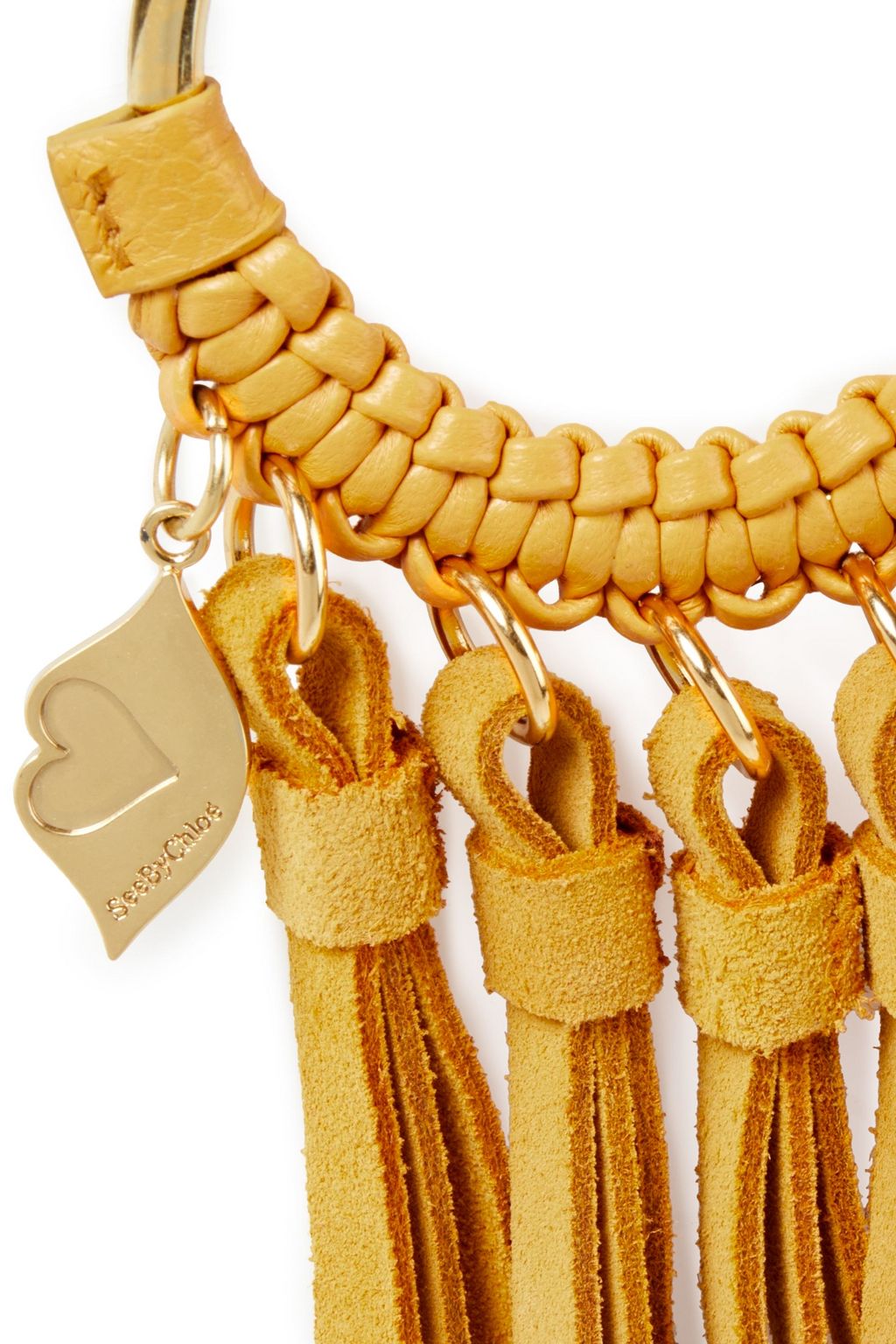 SEE BY CHLOÉ Tasseled suede keychain