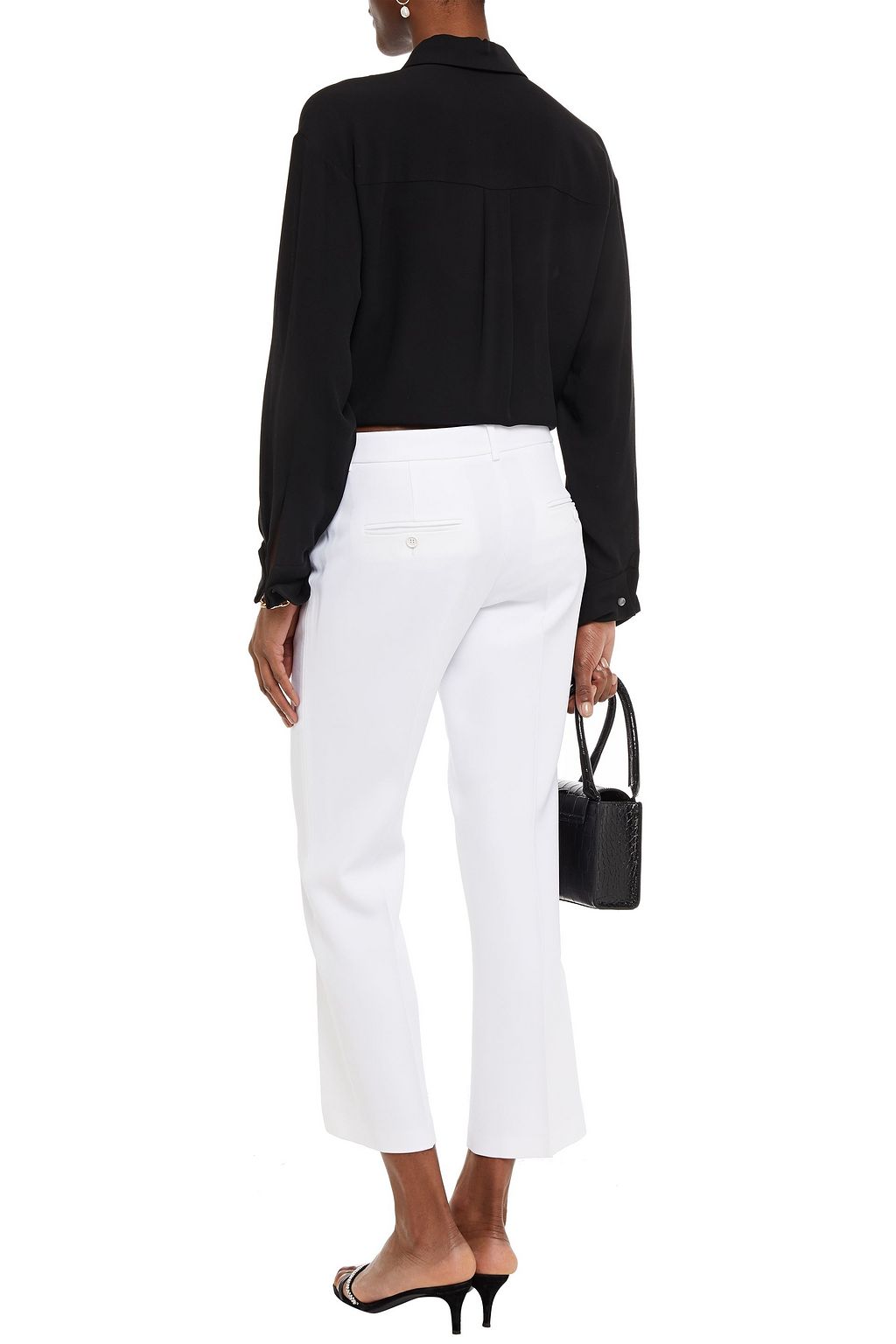 MICHAEL KORS COLLECTION Crepe de chine straight-leg pants