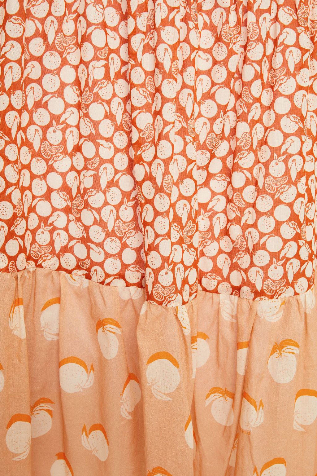 STELLA MCCARTNEY Cutout gathered printed cotton beach dress