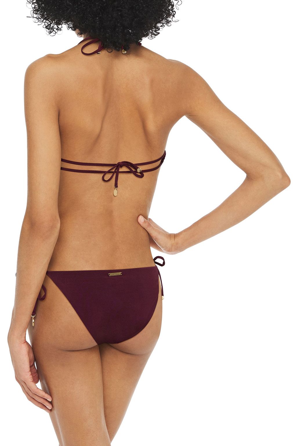 STELLA MCCARTNEY Gerafftes Bandeau-Bikini-Oberteil mit Print