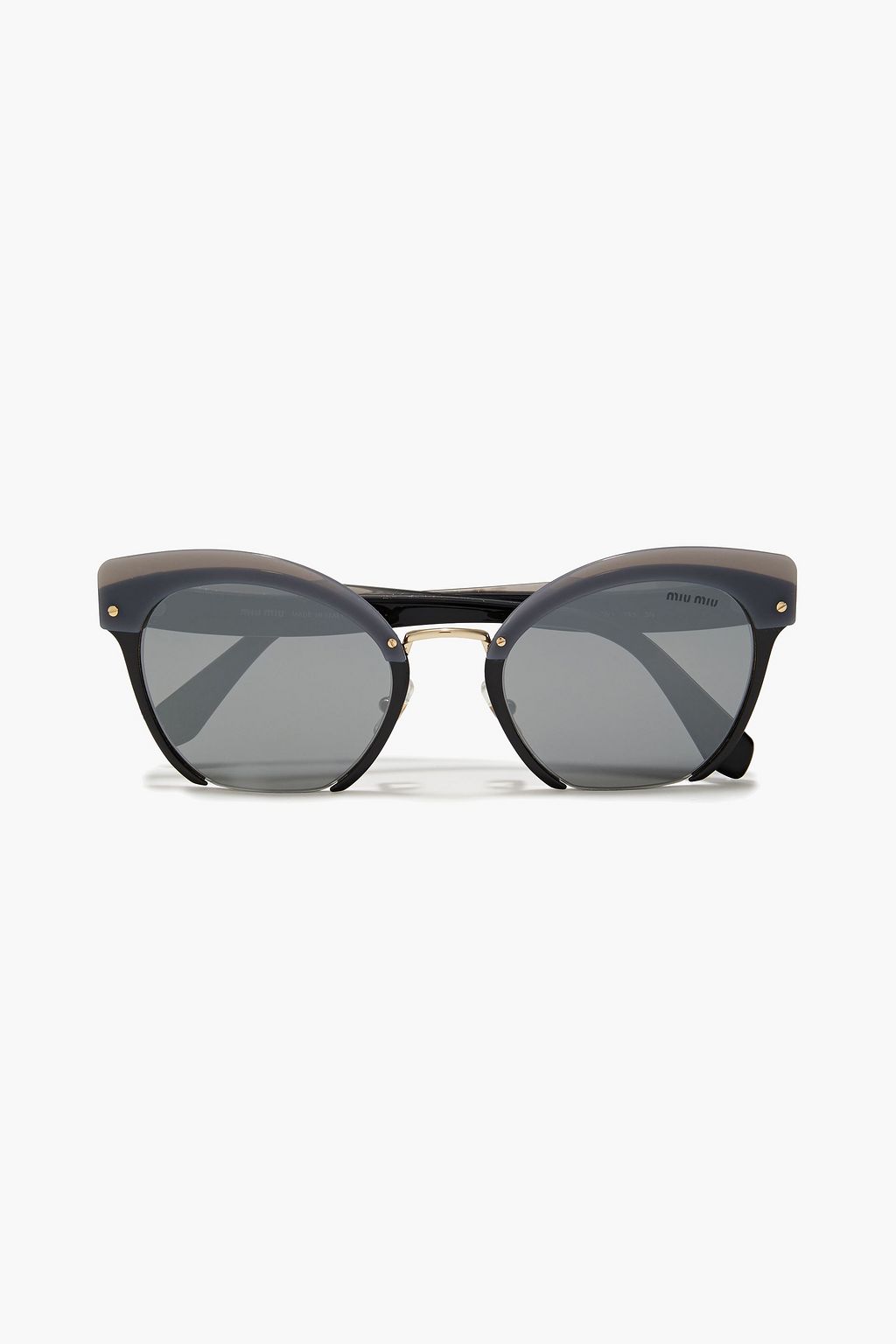 Download Midnight Blue Cat Eye Layered Acetate Sunglasses Sale Up To 70 Off The Outnet Miu Miu The Outnet