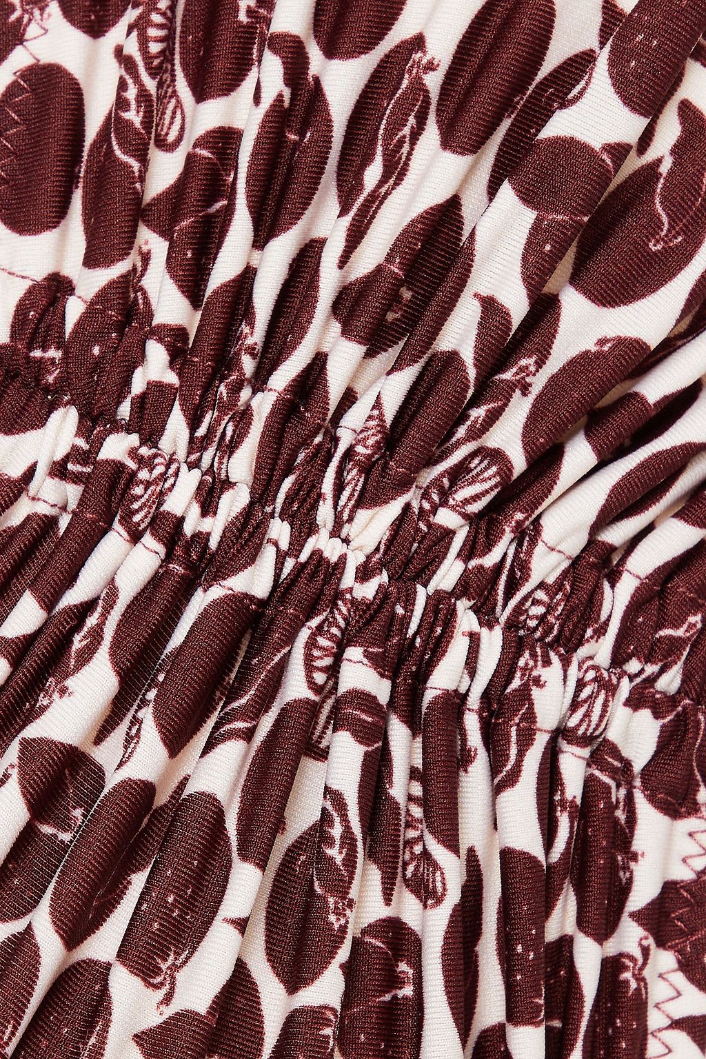 STELLA MCCARTNEY Gerafftes Bandeau-Bikini-Oberteil mit Print