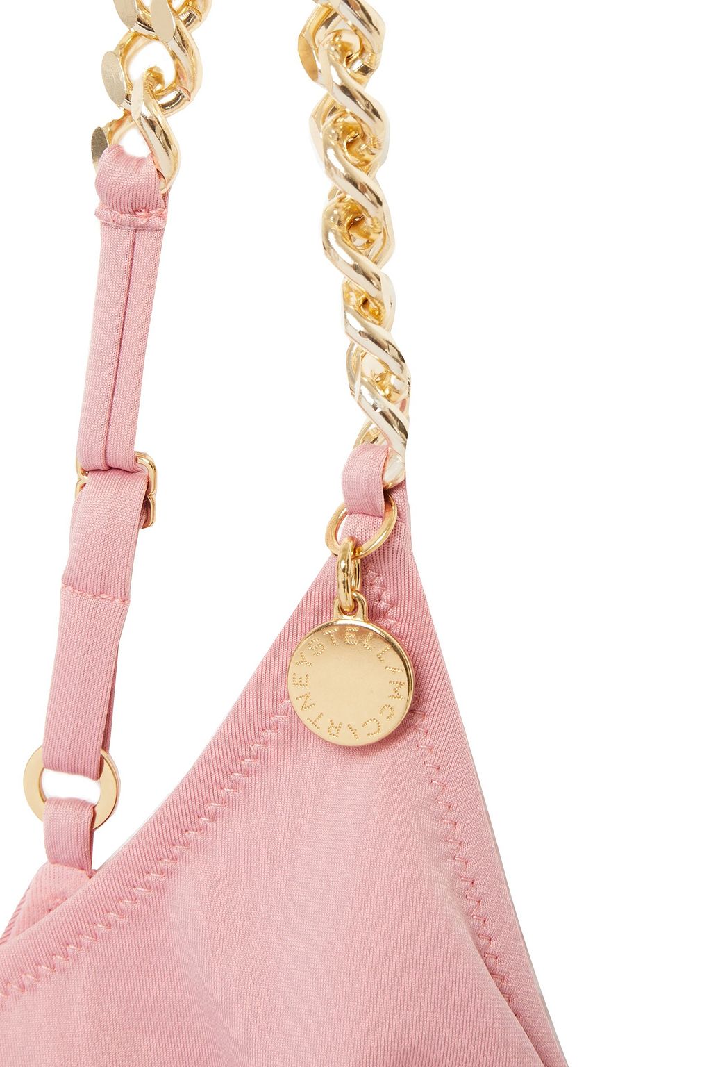 STELLA MCCARTNEY Chain-trimmed bikini top