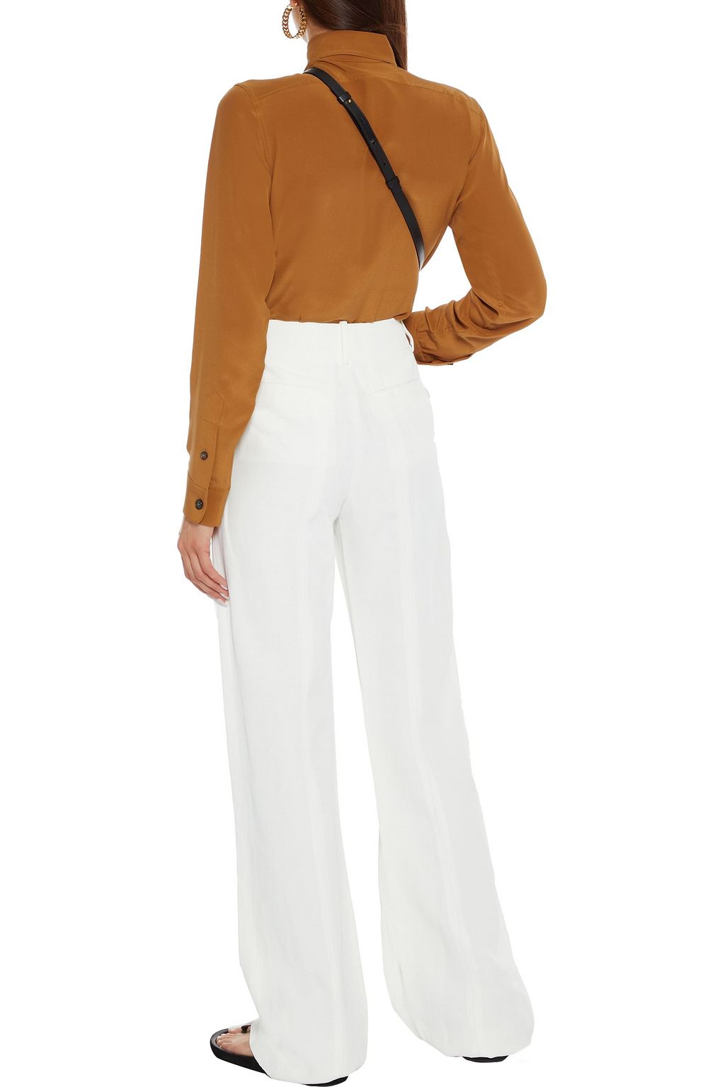 CHLOÉ Hose mit weitem Bein aus Canvas