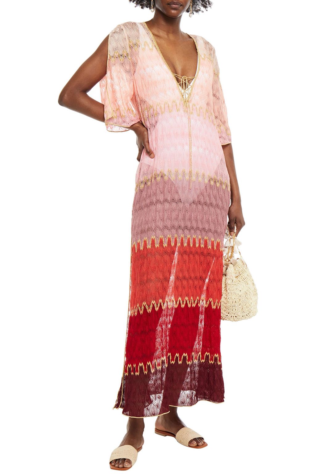 MISSONI MARE Crochet-knit kaftan