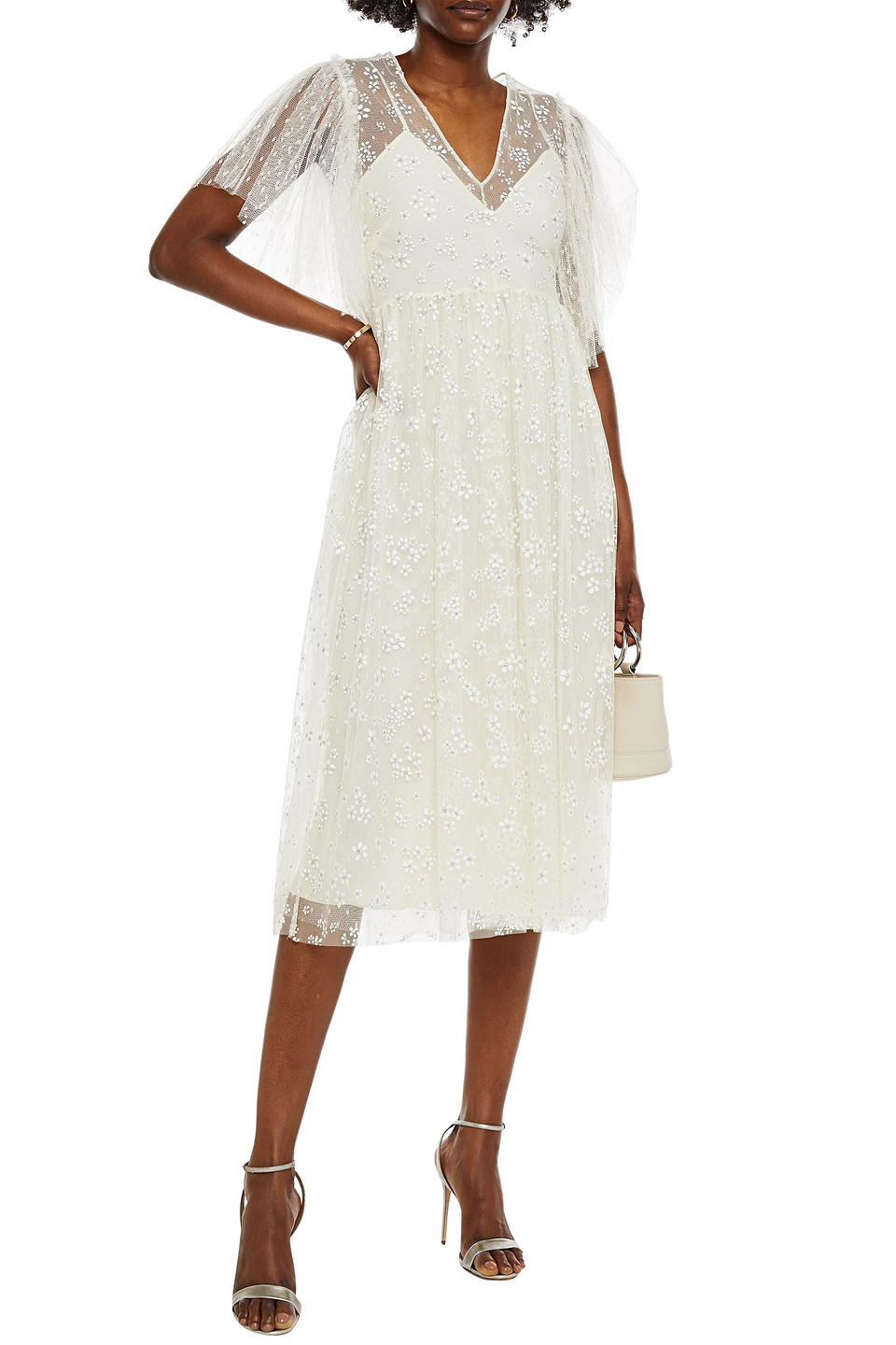 chinese dress ladies Valentino Wrap Stretchy Lace Dress  OutDazl
