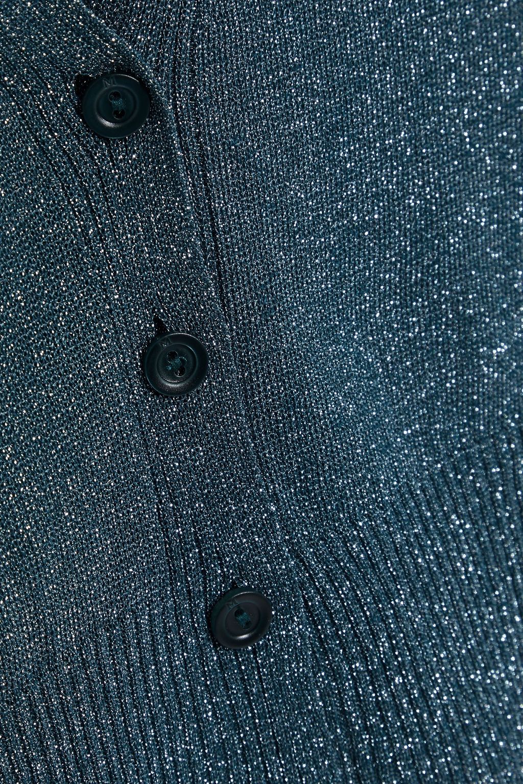 M MISSONI Cropped metallic crochet-knit cardigan
