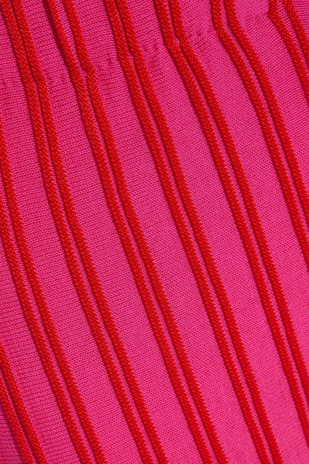 M MISSONI Ribbed cotton-blend wide-leg pants