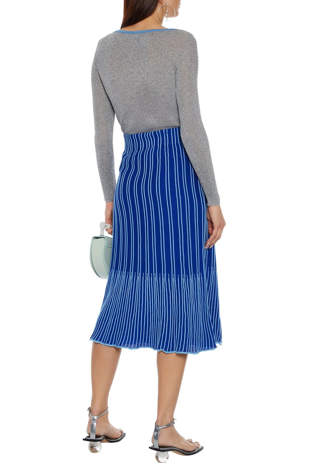 M MISSONI Ribbed cotton-blend midi skirt