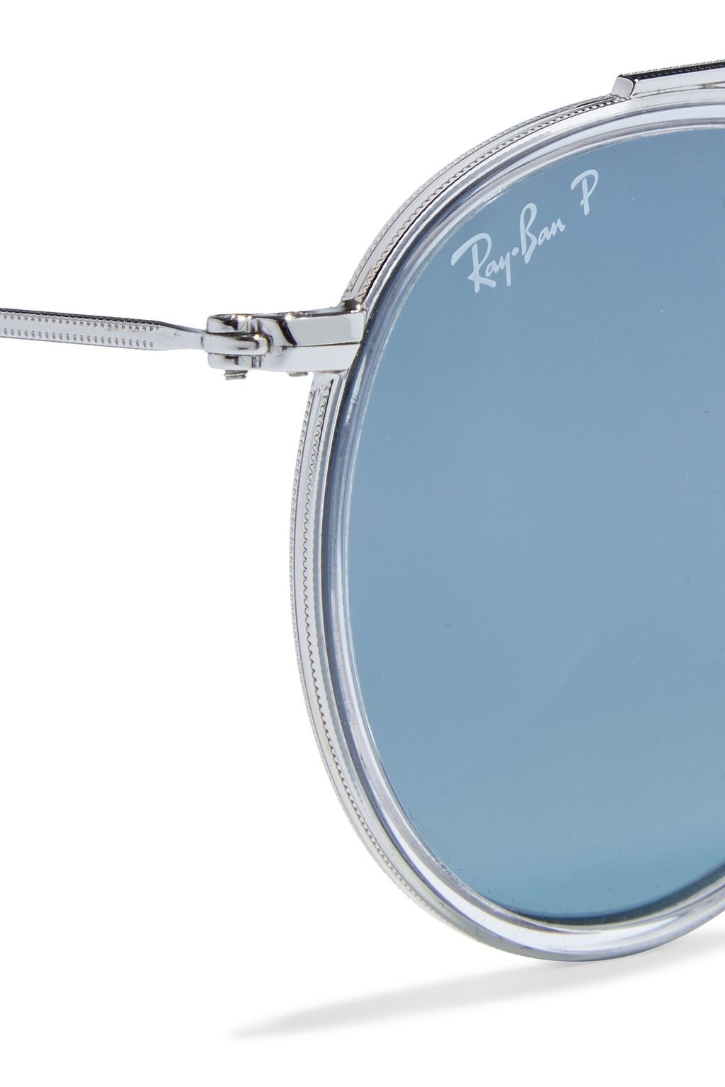 RAY-BAN Round-frame silver-tone sunglasses